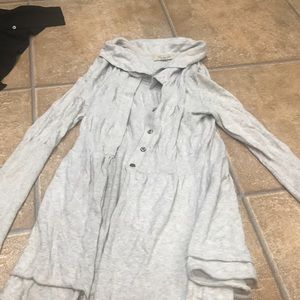 Light gray cardigan